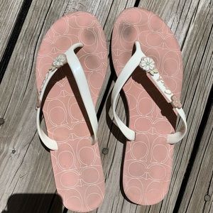 Coach flip flops